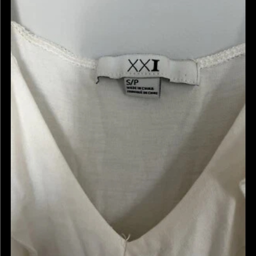 Forever 21 Women's Cream Ruffle Dress - Picture 7 of 7